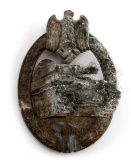 GERMAN WWII THIRD REICH PANZER ASSAULT BADGE