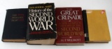 LOT OF 4 HARDCOVER VINTAGE MILITARY & WWII BOOKS