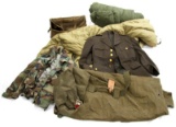 MID CENTURY US MILITARY CLOTHING & GEAR LOT