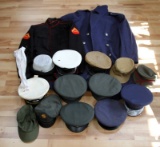 ASSORTED MIXED U.S MILITARY CLOTHING & HAT LOT