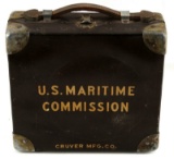 US MARITIME COMMISSION LIFEBOAT SEXTANT IN BOX