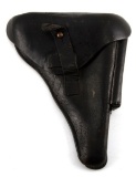 GERMAN WWII BLACK LEATHER LUGER HOLSTER