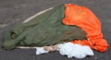 VINTAGE TO ANTIQUE MULTICOLORED MILITARY PARACHUTE