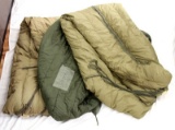 US MILITARY SLEEPING BAG LOT OF THREE