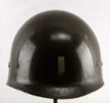 WWII 4TH U.S. ARMY 1ST LT. PAINTED M1 HELMET LINER