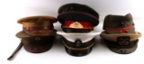 LOT OF 7 HATS VISORS US ARMY MARINE RUSSIAN MORE