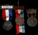 US CIVIL WAR GAR ENCAMPMENT REUNION MEDAL LOT OF 3