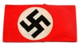 GERMAN WWII STANDARD NSDAP ARM BAND W RZM TAG