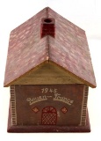 HOUSE SHAPED TRINKET BOX WITH US ARMY DOCUMENTS