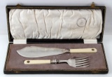 GERMAN WWII PANZER WAFFEN SS MEAT FORK & KNIFE SET