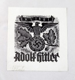 GERMAN WWII EX LIBRIS ADOLF HITLER BOOK KERNHOLT