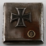 GERMAN WWII WAFFEN SS IRON CROSS CIGARETTE CASE