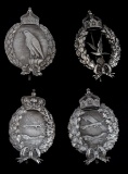 4 GERMAN IMPERIAL WWI LUFTWAFFE BADGE LOT