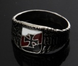 GERMAN WWII 3RD REICH WAFFEN SS VIKING SILVER RING