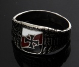 GERMAN WWII 3RD REICH WAFFEN SS VIKING SILVER RING