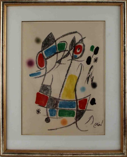 MIRO MARAVILLAS SERIES SURREALIST LITHOGRAPH W COA
