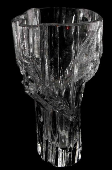 TAPIO WIRKKALA ICEBERG SCANDINAVIAN ART GLASS VASE