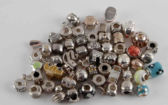 55 ASSORTED STERLING SILVER HALIA CHARMS