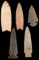 LOT OF 5  ARCHAIC DOVETAIL ARROWHEAD NEOLITHIC