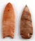 NEOLITHIC NATIVE AMERICAN FLUTED ARROW HEAD PAIR