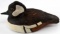 CARVED WOOD HOODED MERGANZER DUCK BY FRITZ