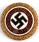 WWII GERMAN THIRD REICH GOLD PARTY MEMBER BADGE