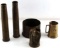 US MILITARY MULTI CONFLICT BRASS SHELLS & CUP LOT