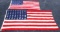 PAIR OF WWII & LATER U.S AMERICAN FLAGS MADE RAYON
