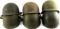 WWII AND AFTER US M1 HELMET AND LINER LOT OF THREE