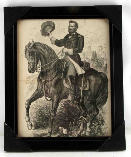 PRINT OF GENERAL ULYSSES S GRANT ETCHING