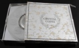 1964 SERIES CRYSTAL COINS PLATE WITH BOX