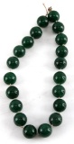 CHINESE JADE STYLE BEAD NECKLACE IN BOX