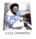 SINGER-SONGWRITER FATS DOMINO AUTOGRAPHED PHOTO