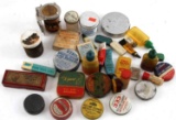 ASSORTED VINTAGE FLY LINE CLEANER CONTAINER LOT