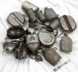 MIXED WWII & LATER US MILITARY MESS KIT LOT & MORE