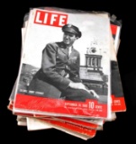 WWII ISSUE LIFE MAGAZINE COLLECTION OF TWELVE