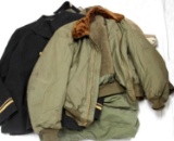 US MILITARY WWII AND LATER UNIFORM & CLOTHING LOT