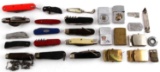 BOY SCOUT AND SWISS ARMY KNIFE MILITARY LIGHTERS