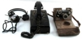 VINTAGE TELEPHONE & HEADSET LOT