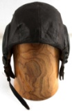 LEATHER WWII US ARMY AIR FORCE PILOTS CAP TYPE A