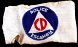 ESCAMBIA CTY FLORIDA CIVIL DEFENSE POLICE ARMBAND