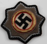 WWII THIRD REICH CLOTH GERMAN CROSS GOLD PANZER