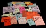 25 GERMAN WWII PERIOD USED FOOD RATION CARD LOT