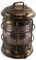 ANTIQUE LG PERKO SHIP LANTERN AMETHYST GLASS COLOR