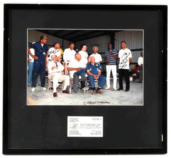 WWII TUSKEGEE AIRMEN AUTOGRAPHED PHOTOGRAPH