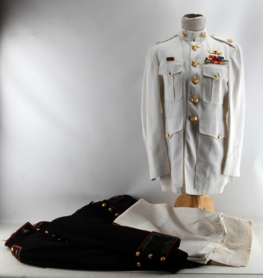 3 VIETNAM ERA USMC MARINE OFFICER DRESS UNIFORM