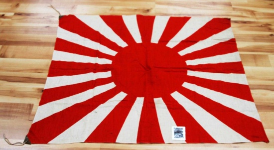 WWII JAPANESE BATTLE FLAG US SOLDIER BRING BACK