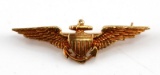 WWII TIFFANY & CO 14 K US NAVY AVIATOR PILOT WINGS