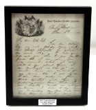 1861 CIVIL WAR CAMP ANDERSON LETTER FROM SOLDIER