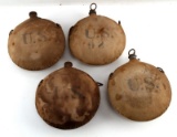 SPANISH AMERICAN WAR CANTEEN LOT OF 4